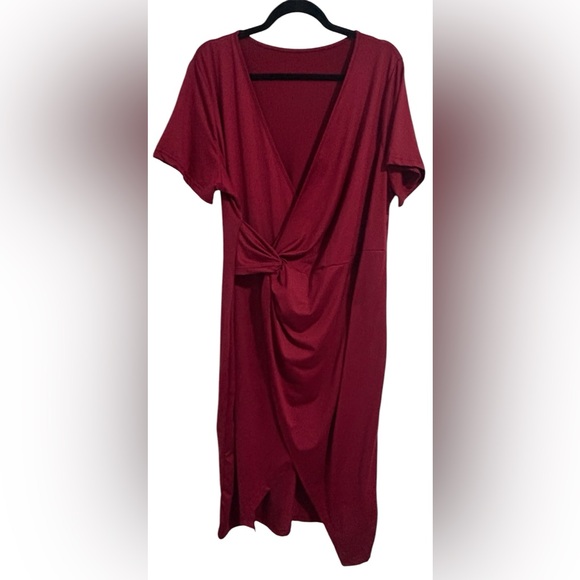 Shein Curve Dresses & Skirts - Red Tie Maxi Dress